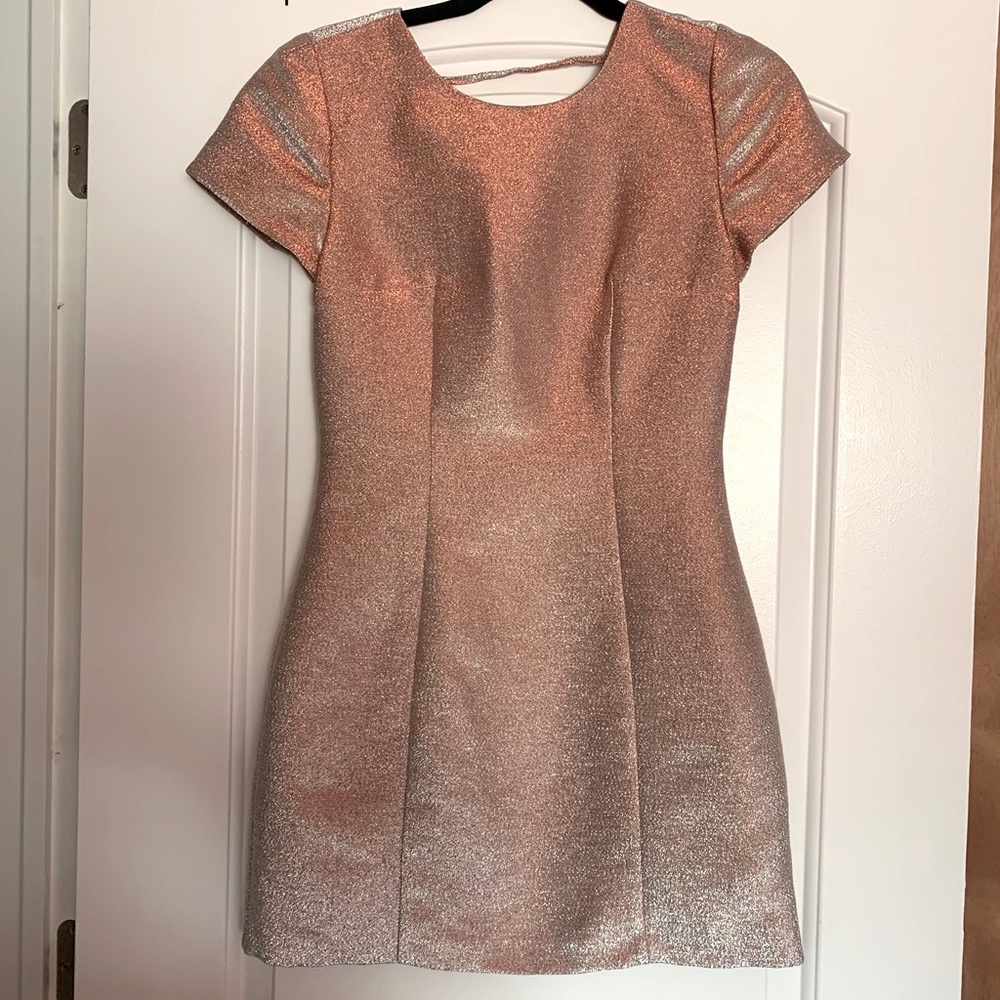 Rose gold shimmer dress